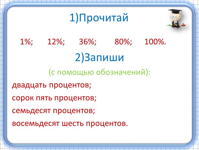 Прочитай 1%; 12%; 36%; 80%; 100%