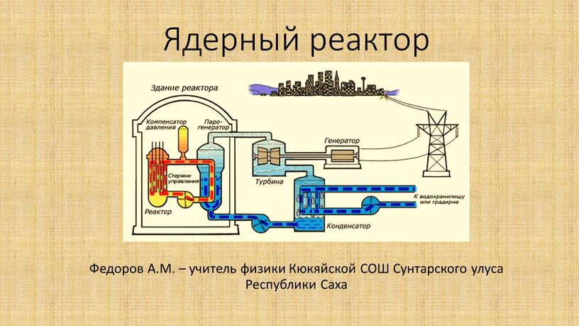 Ядерный реактор Федоров А.М. – учитель физики