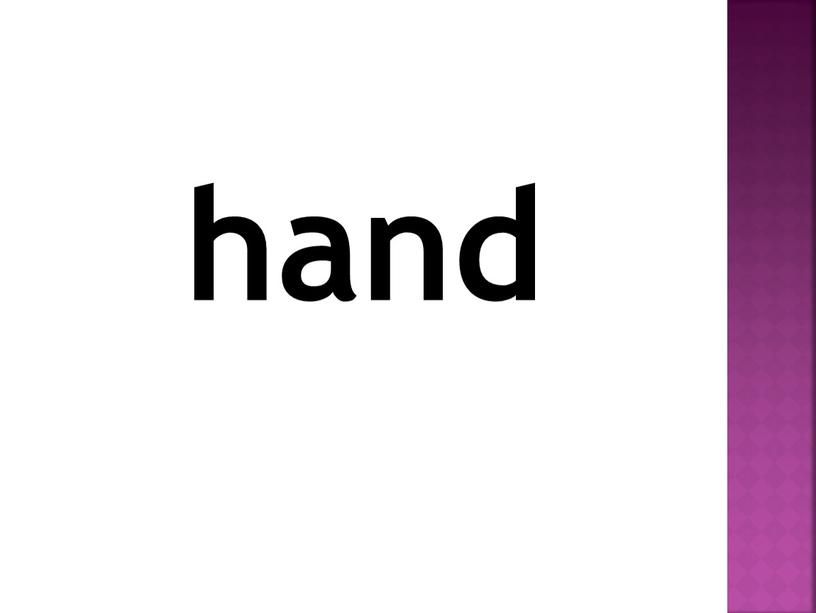 hand