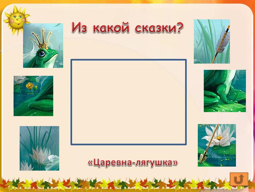 Из какой сказки? «Царевна-лягушка»