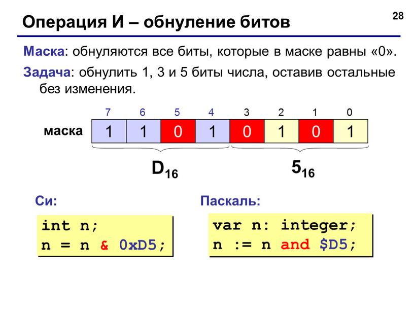 Бит установка. Что такое маска в битовых операциях. Бит числа. Обнулить биты. Инвертируем все биты числа.