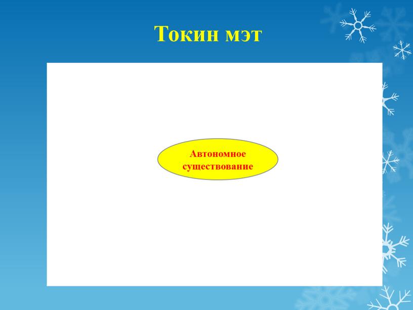 Токин мэт Автономное существование