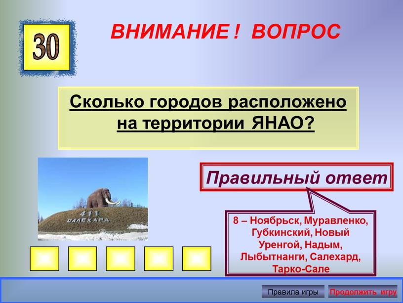 ВНИМАНИЕ ! ВОПРОС Сколько городов расположено на территории