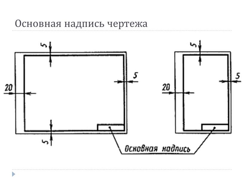 Основная надпись чертежа