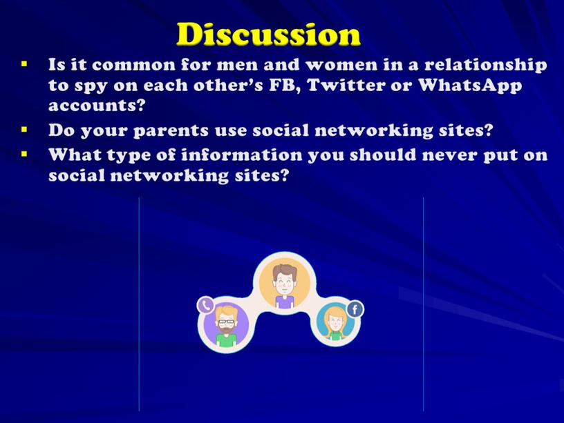 Discussion Is it common for men and women in a relationship to spy on each other’s