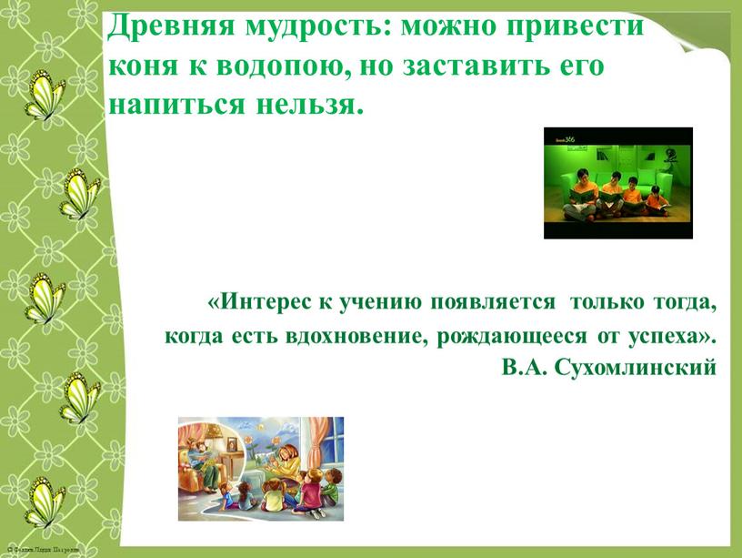 Древняя мудрость: можно привести коня к водопою, но заставить его напиться нельзя