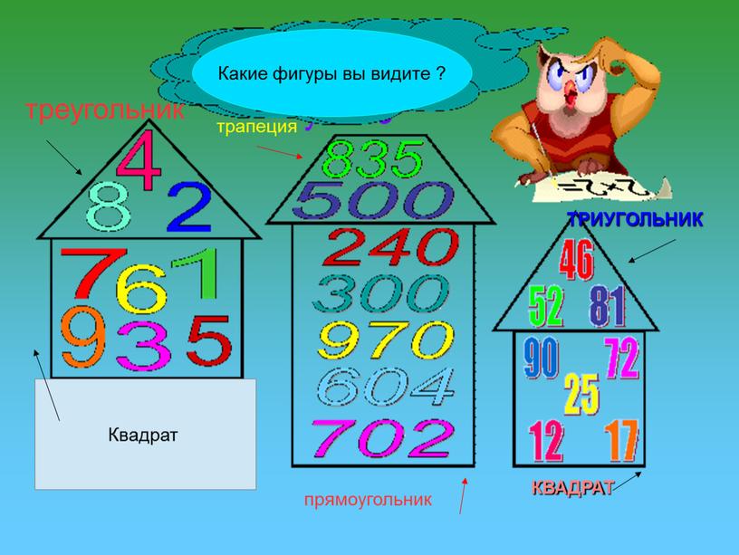 Квадрат треугольник прямоугольник трапеция