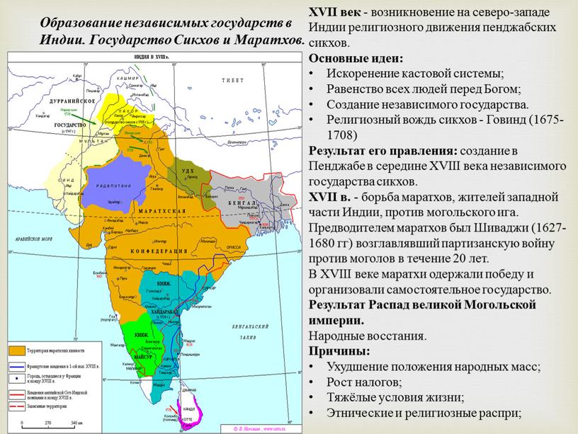 Образование независимых государств в