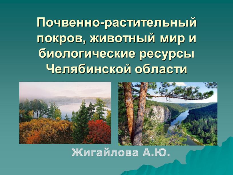 Почвенно-растительный покров, животный мир и биологические ресурсы