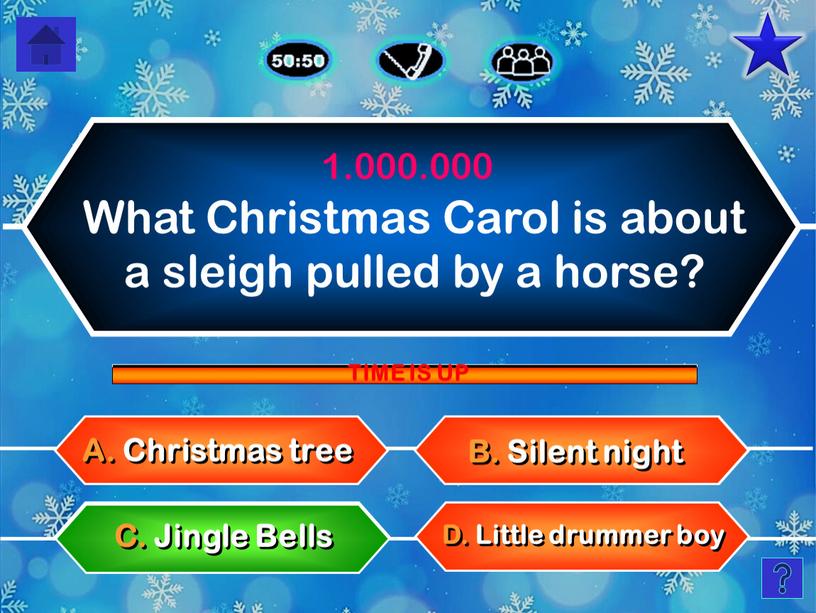 What Christmas Carol is about a sleigh pulled by a horse?