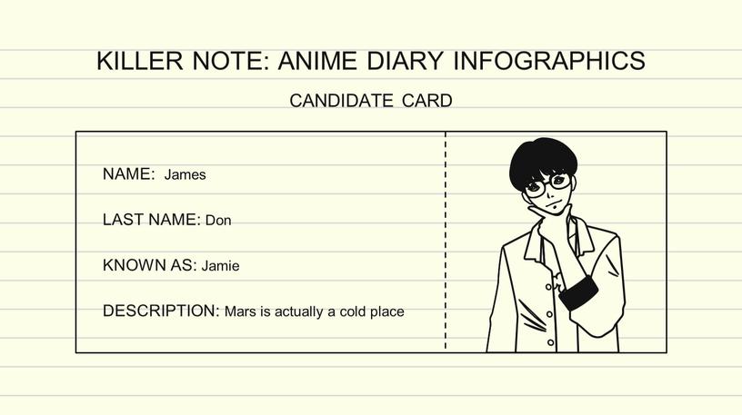 KILLER NOTE: ANIME DIARY INFOGRAPHICS