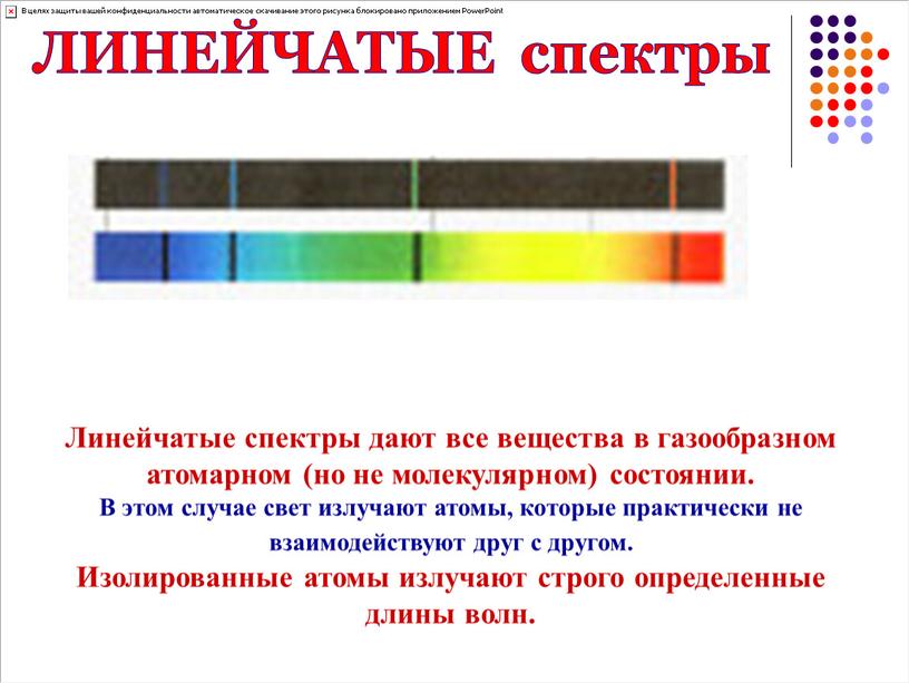 Презентация по физике происхождение линейчатых спектров 9 класс