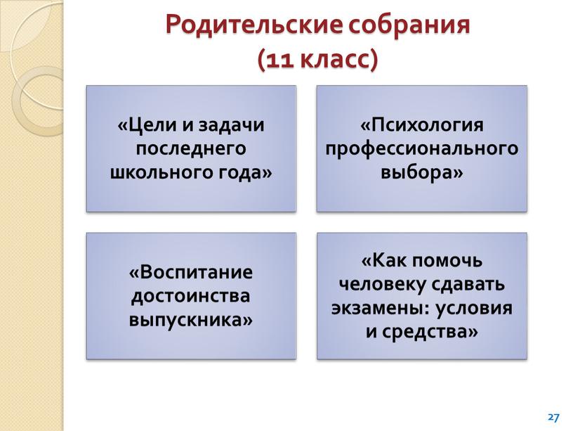 Родительские собрания (11 класс) 27