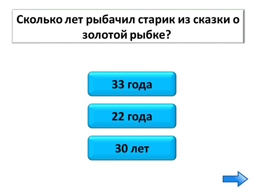 Сколько лет рыбачил старик из сказки о золотой рыбке?