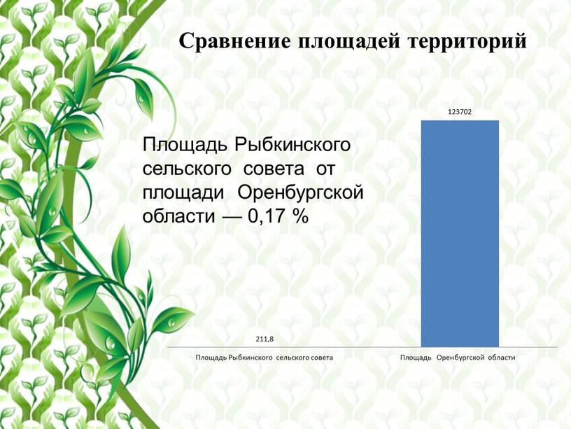 Площадь Рыбкинского сельского совета от площади