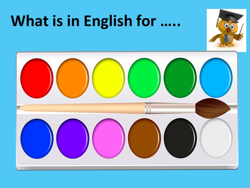 What is in English for …..