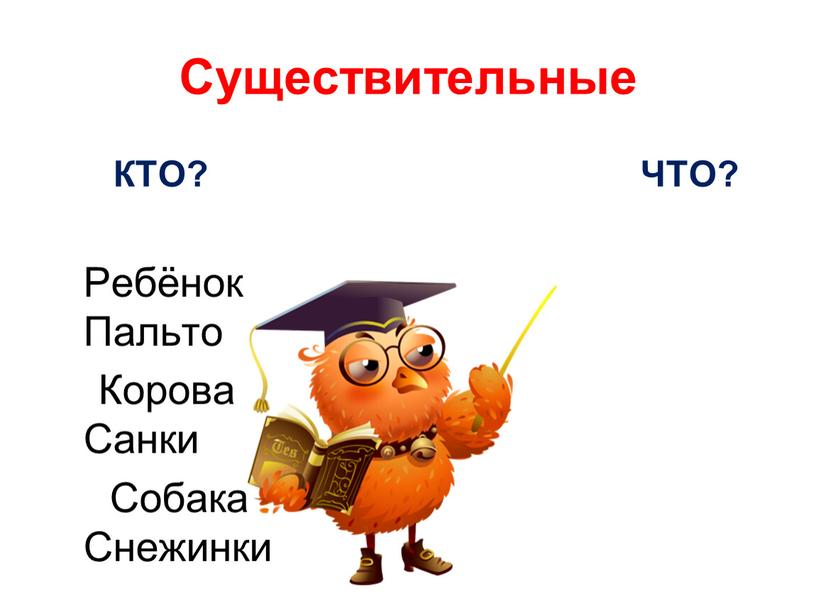 Существительные КТО?