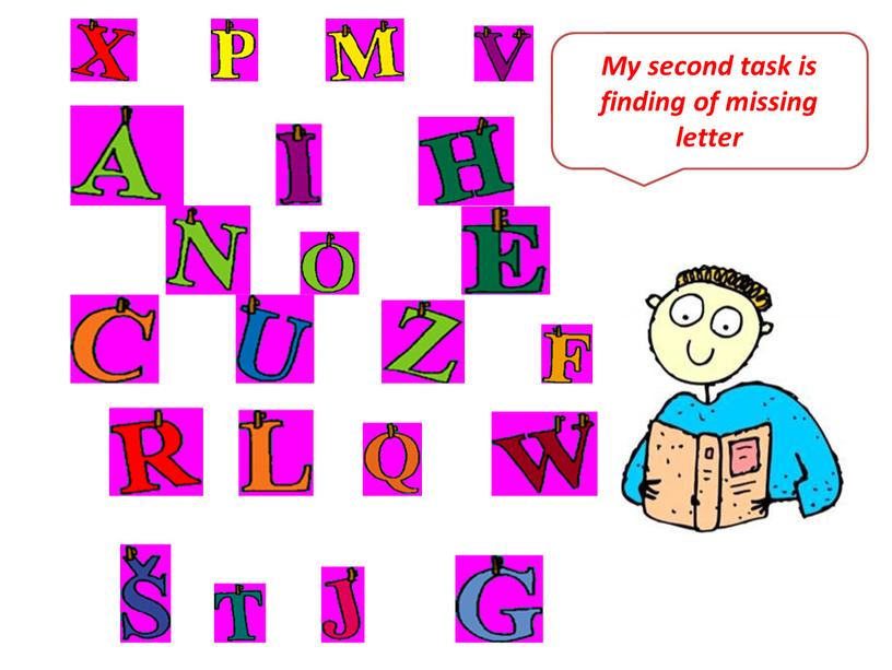 My second task is finding of missing letter