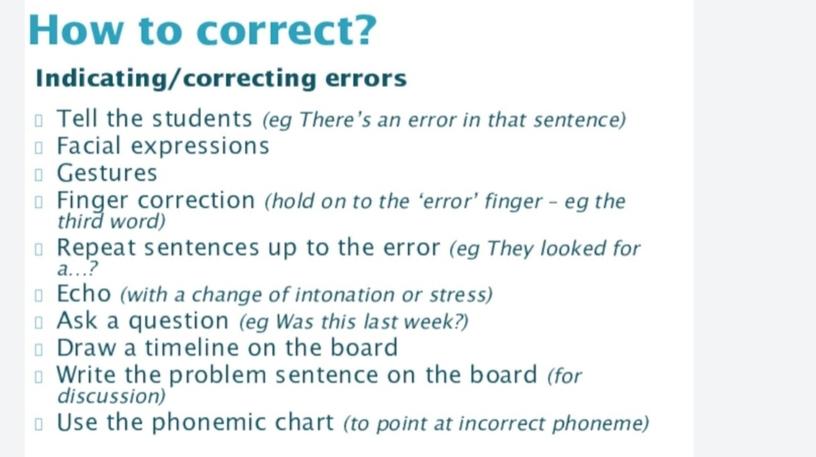 The role of error