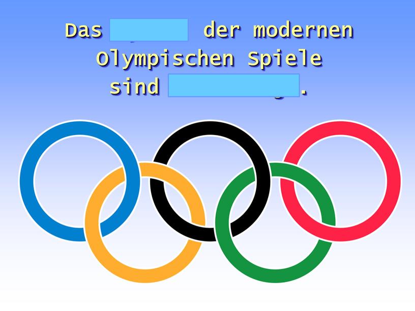 Das Symbol der modernen Olympischen