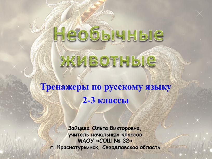 Тренажеры по русскому языку 2-3 классы