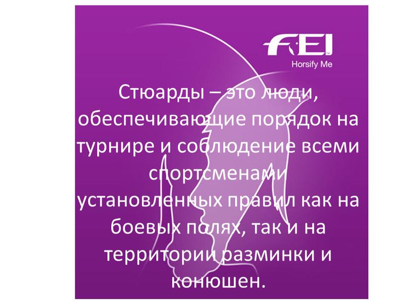 Стюарды – это люди, обеспечивающие порядок на турнире и соблюдение всеми спортсменами установленных правил как на боевых полях, так и на территории разминки и конюшен