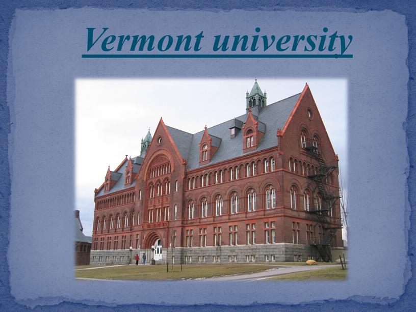 Vermont university