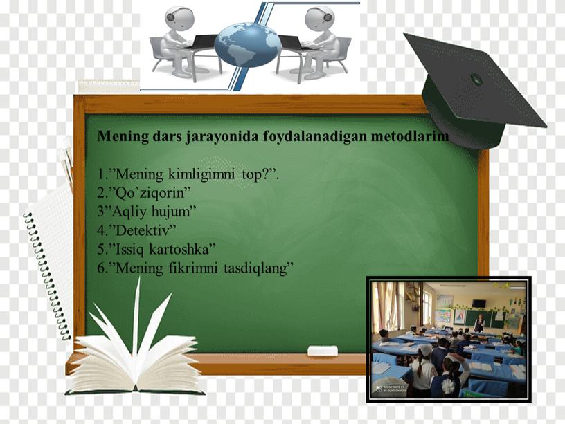 Mening dars jarayonida foydalanadigan metodlarim 1