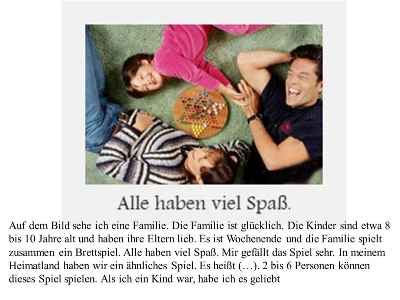 Auf dem Bild sehe ich eine Familie