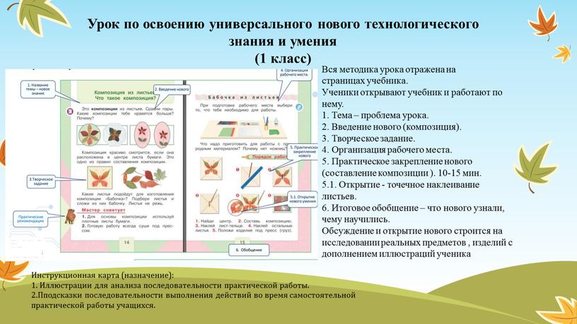 Вся методика урока отражена на страницах учебника