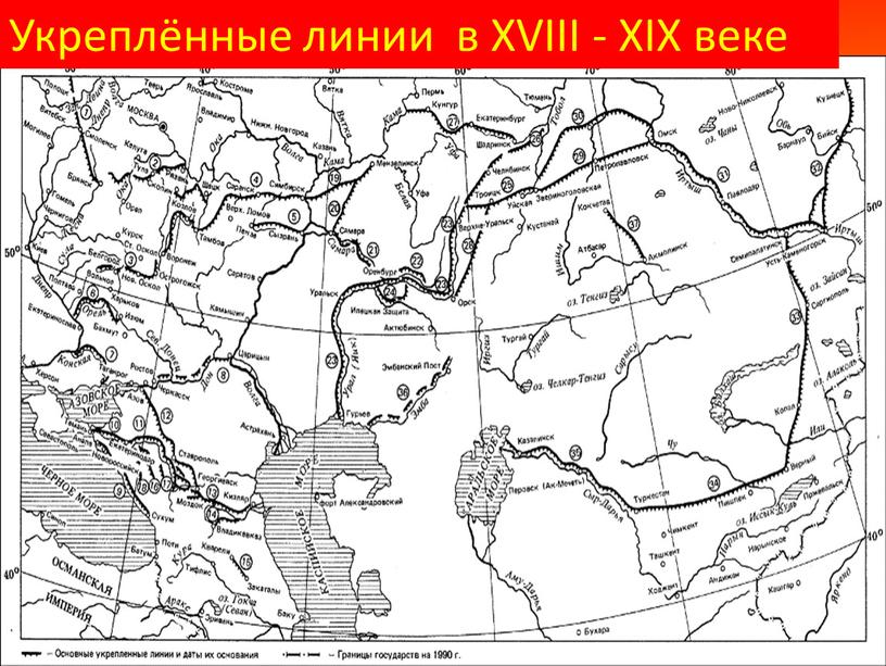 Укреплённые линии в XVIII - XIX веке