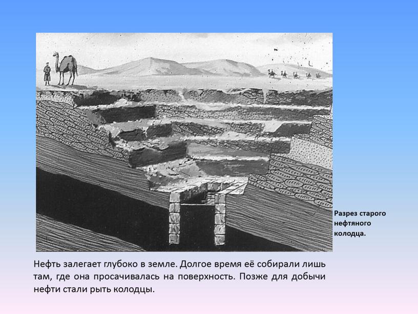 Нефть залегает глубоко в земле