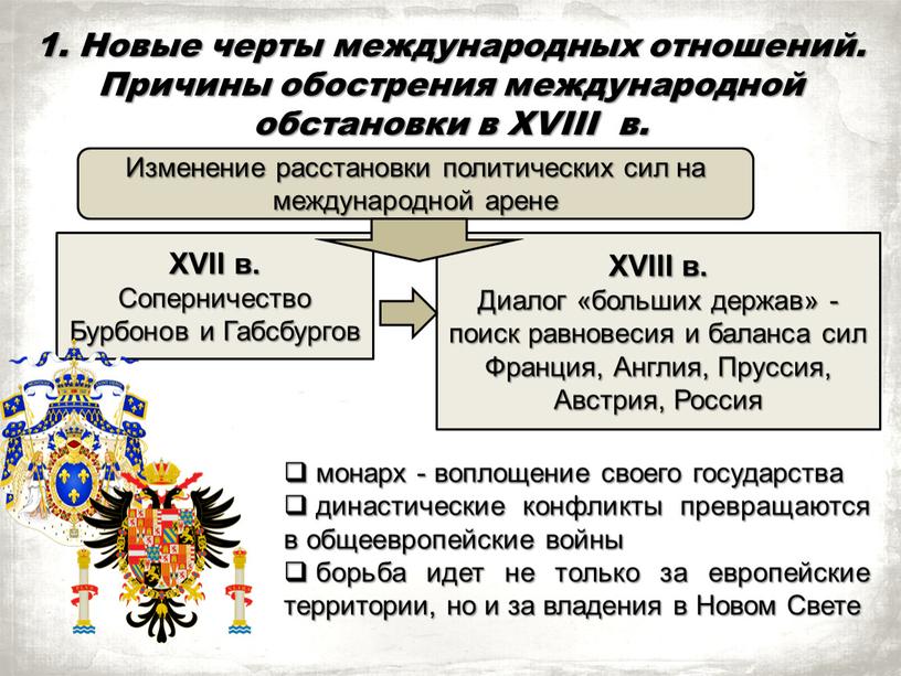 Новые черты международных отношений