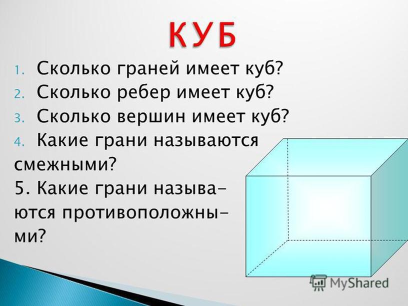 Презентация 6 класс. Куб и брус.