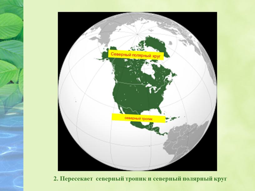 Какая протяженность северных тропиков