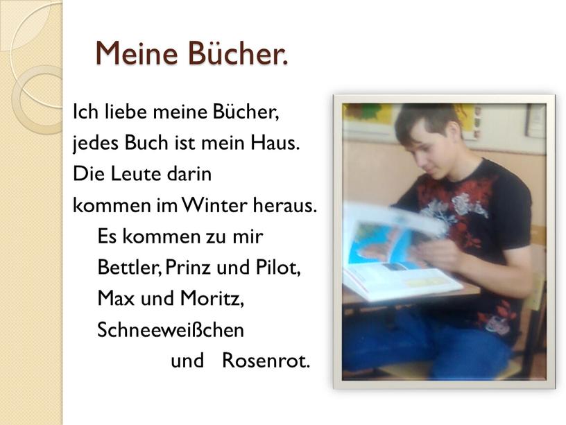 Meine Bücher. Ich liebe meine Bücher, jedes