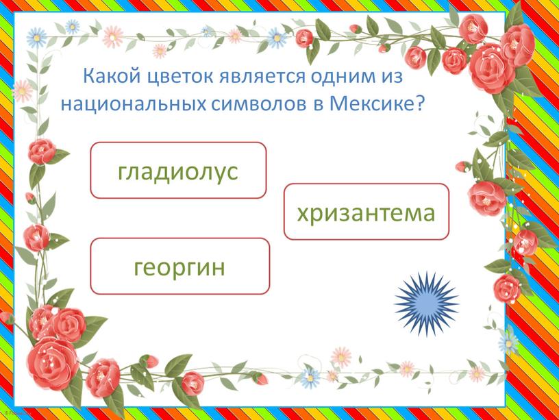 Какой цветок является одним из национальных символов в