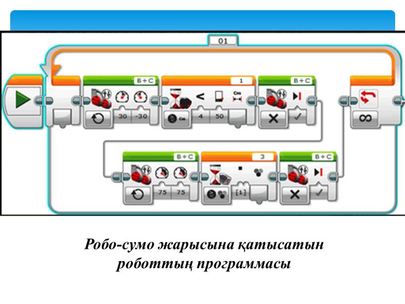 Робо-сумо жарысына қатысатын роботтың программасы