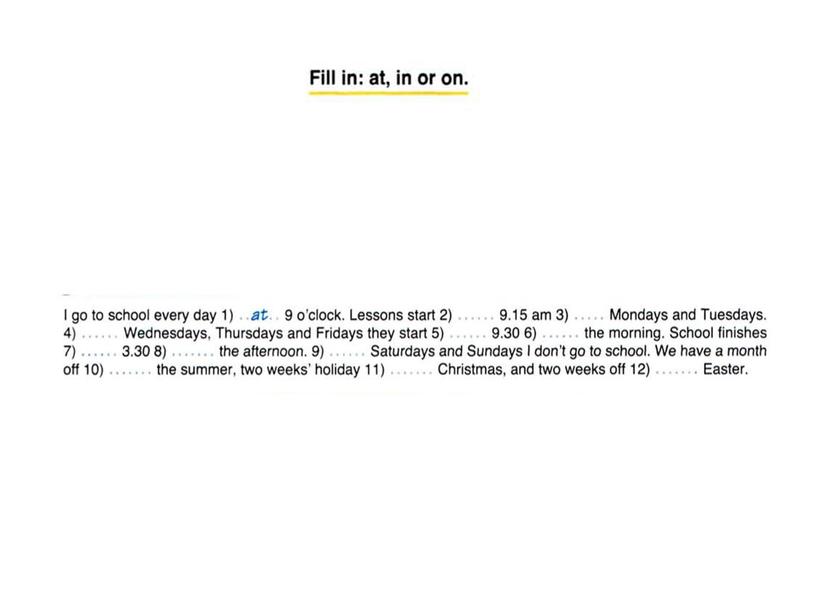 89 Prepositions. 9 class