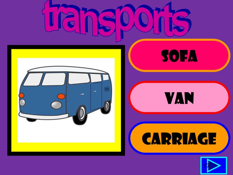 SOFA VAN CARRIAGE 17 transports