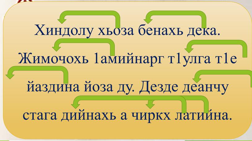 Хиндолу хьоза бенахь дека. Жимочохь 1амийнарг т1улга т1е йаздина йоза ду