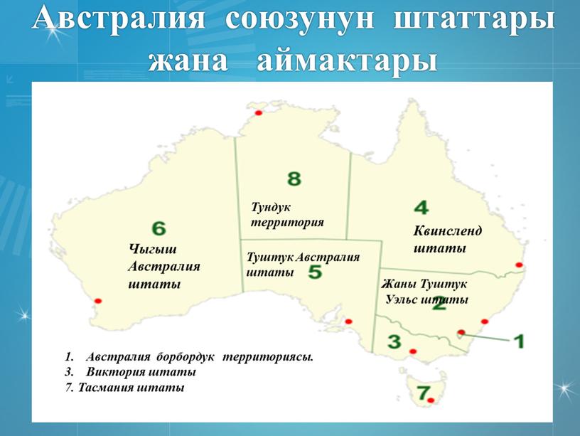 Австралия союзунун штаттары жана аймактары