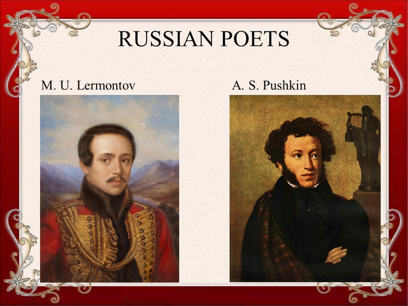 RUSSIAN POETS M. U. Lermontov A