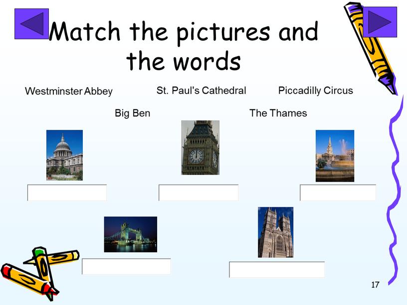 Match the pictures and the words