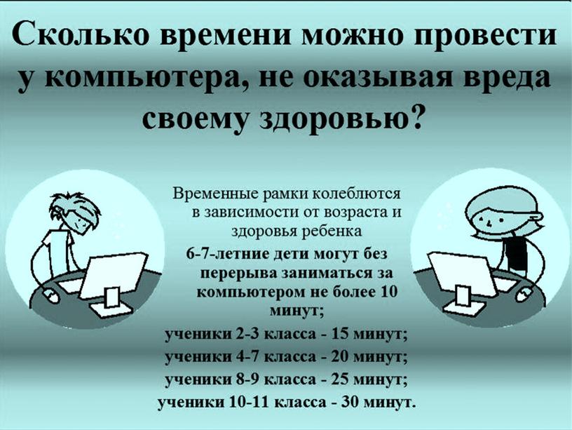 "Влияние компьютера и мобильного телефона на здоровье школьника"