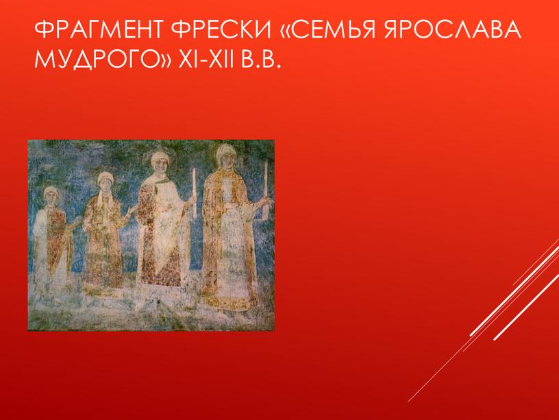 Фрагмент фрески «Семья Ярослава