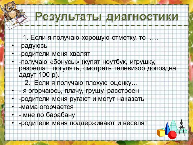 Результаты диагностики 1