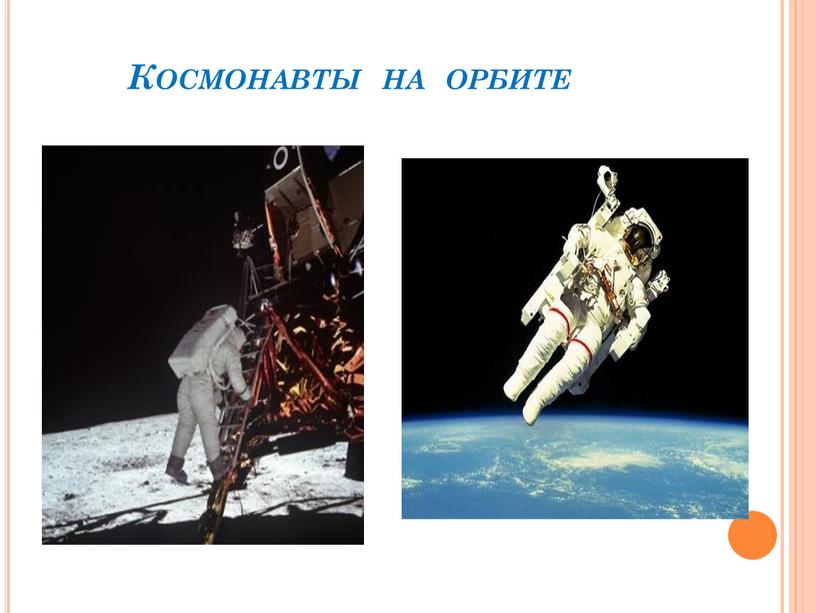 Космонавты на орбите