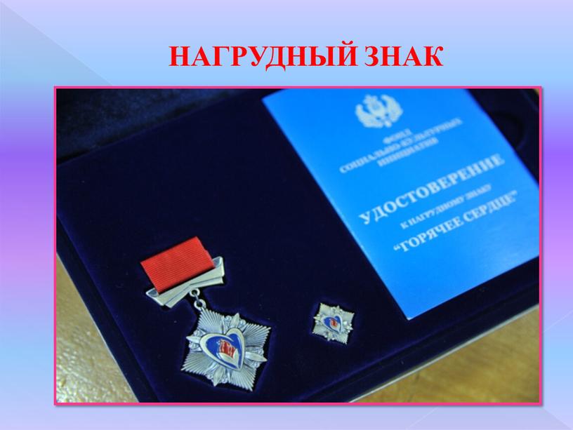 НАГРУДНЫЙ ЗНАК