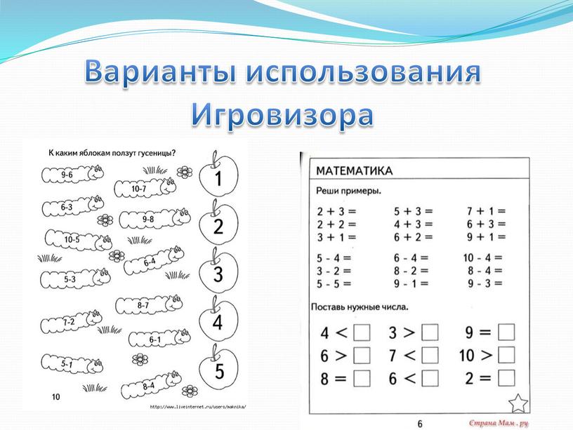 Варианты использования Игровизора